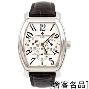 二手正品 vc江诗丹顿马耳他42008 酒桶形18k白金自动机械男士手表