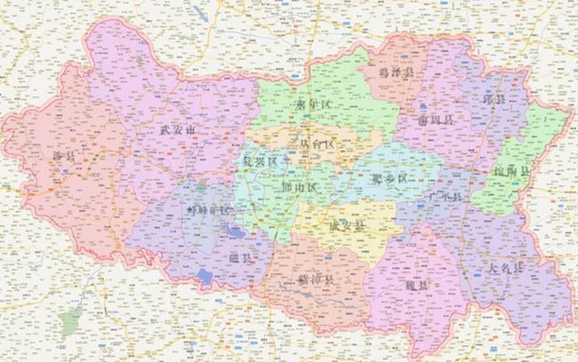 河北省的区划调整11个地级市之一邯郸市为何有20个区县