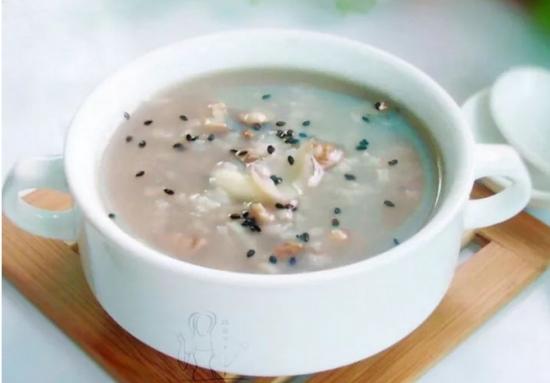 黑芝麻核桃粥