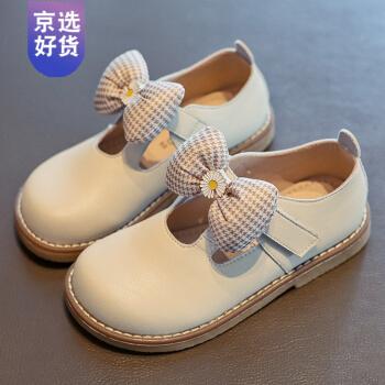 disney迪士尼品牌同款公主鞋女童鞋女童皮鞋2021新款春季软底真皮儿童