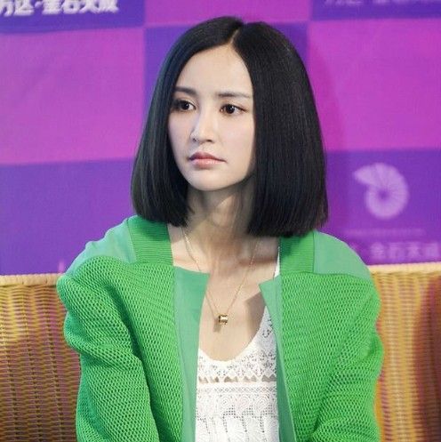 新闺蜜时代韩文静张歆艺同款中分大头皮中长齐发根bobo头短直假发