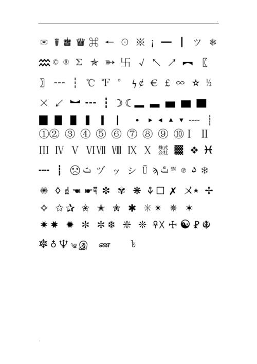 特殊符号大全-可编辑复制