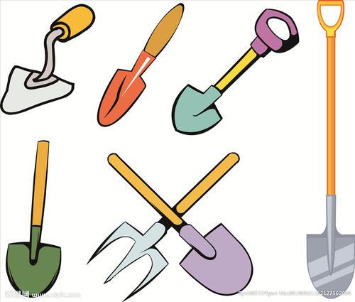 卡通铲子图片