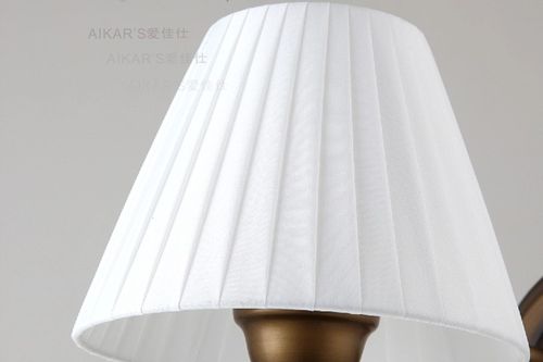 白色折景布艺壁灯灯罩材料介绍