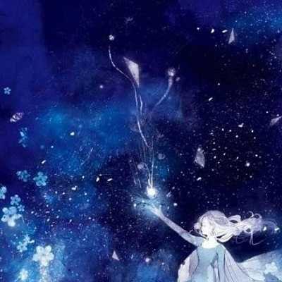 唯美情侣星空头像两张
