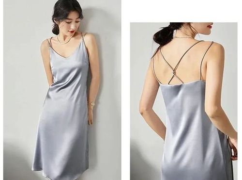 气质绸缎吊带裙,这样穿美爆了!|v领|裙子|连衣裙|长裙