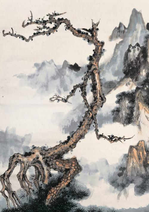 奇哉张大千——梅云堂旧藏巨幅张大千《黄山奇松图》
