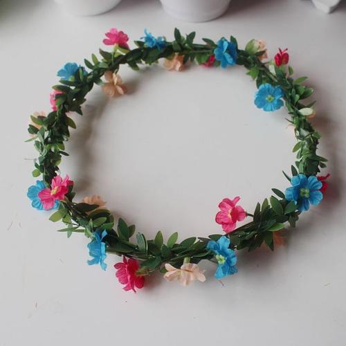 韩版仿真花花环创意手工藤条花环森系女发饰拍照必备头饰