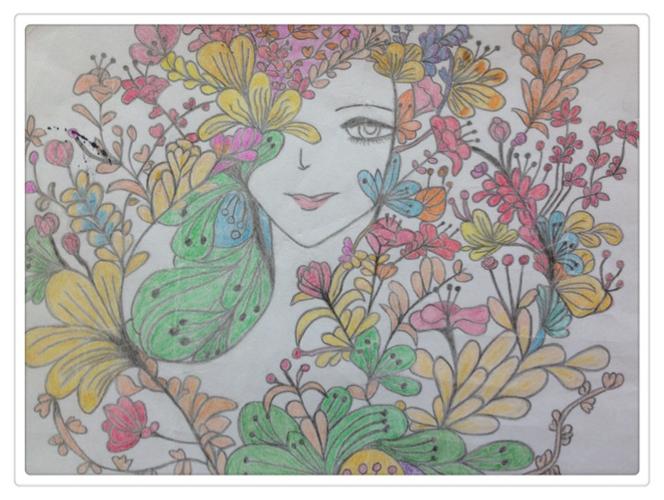 14学前教育本科班彩铅笔画,创意线描作品汇报展