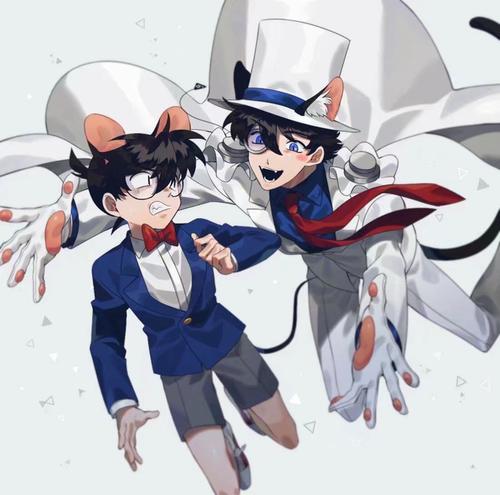 名侦探柯南精美图片分享,柯基永恒,我站这一对