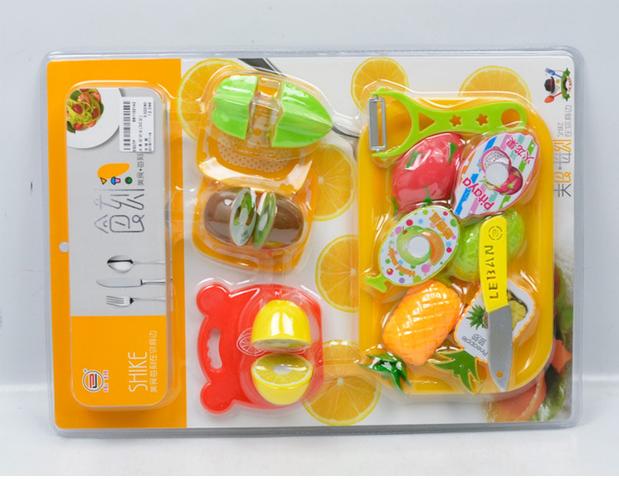 5507f 水果切切乐 仿真厨房削皮刀 儿童过家家水果玩具