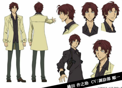 漫画《文豪野犬》中的人物,原型是日本历史上的同名作家织田作之助.