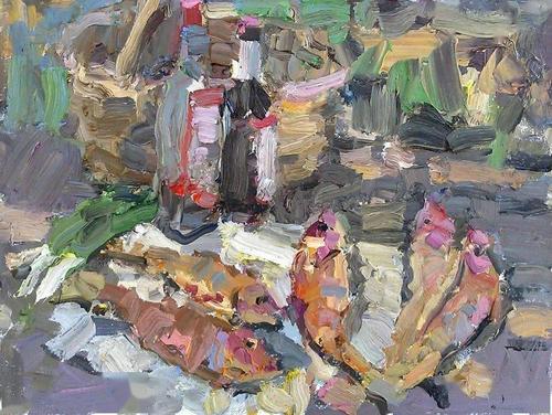 亚历山大·库里什用厚重的笔触速写式方法记录第一印象