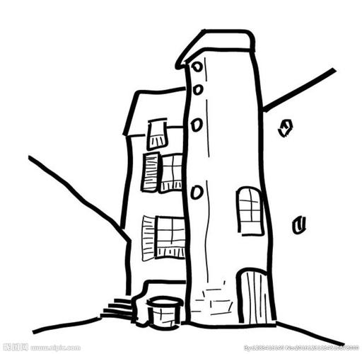 简笔画房子图片