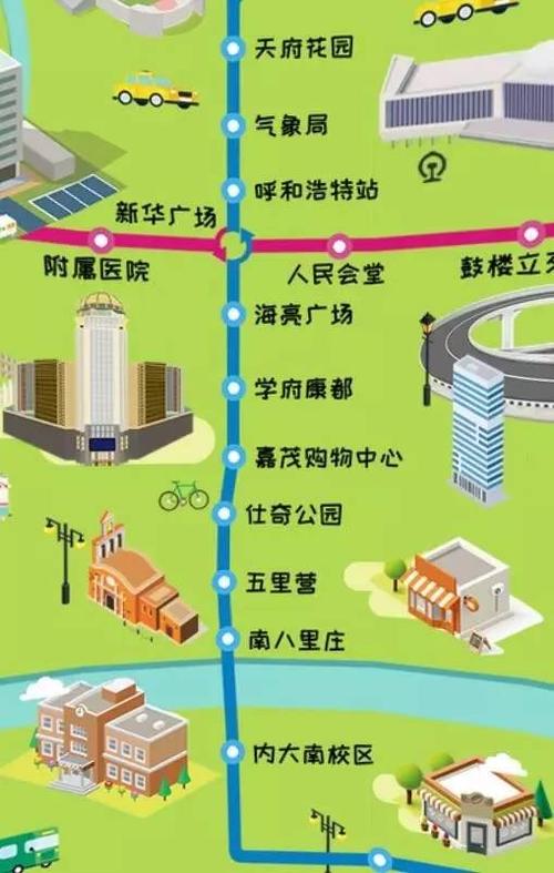 720度全景看呼和浩特地铁1,2号线!快来!