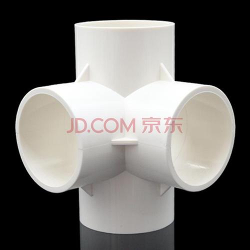 四通 50接头 diy鞋柜配件直角架子塑料感统轮胎架子 50立体四通