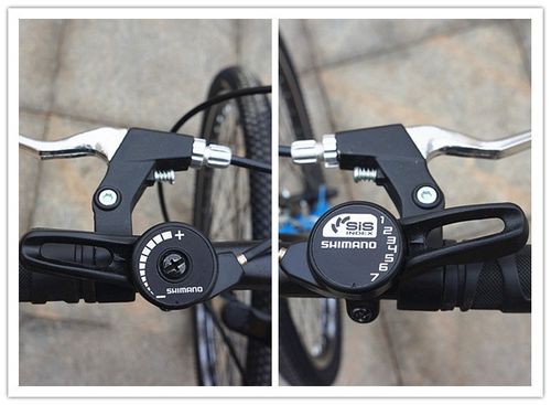 26寸软尾碟刹山地自行车 21速禧玛诺变速器 v刹减震车 双减震单车