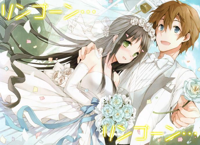 壁纸 女孩 手绘 婚礼 动漫