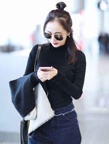 原创杨幂带火的苹果头流行到国外,凯瑟琳紧致身材配丸子头更有镜头感