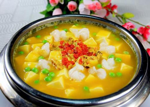 【蟹黄海鲜豆腐】