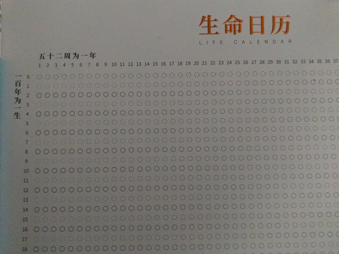 你的生命是什么颜色生命日历