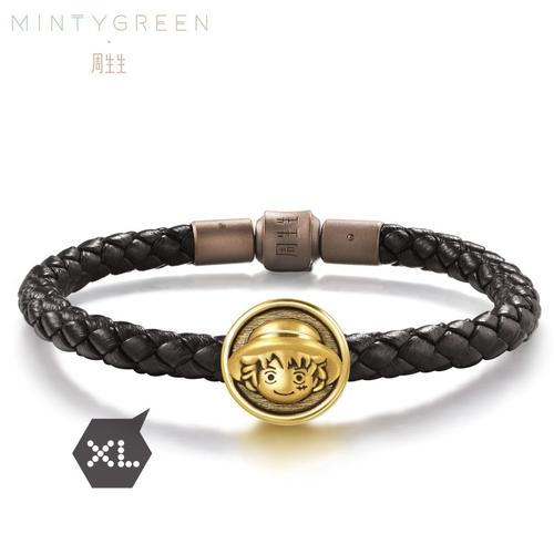 白敬亭代言周生生足金航海王one piece海贼王路飞xl串珠90377c