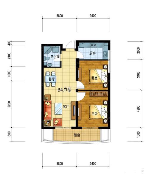 经典欧式风格40平米小户型平面图