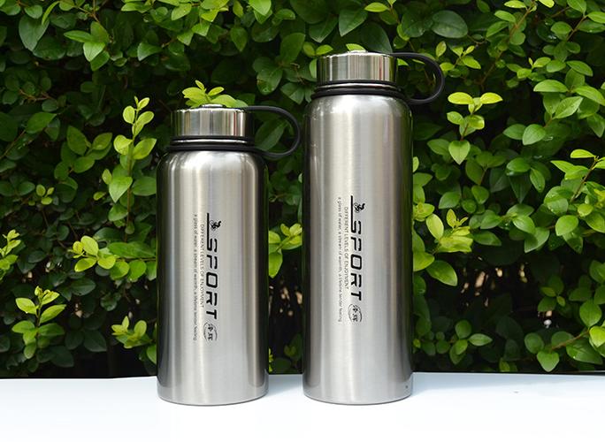 泽辉双狮品牌17号运动壶不锈钢保温水杯高真空大容量水壶1200ml
