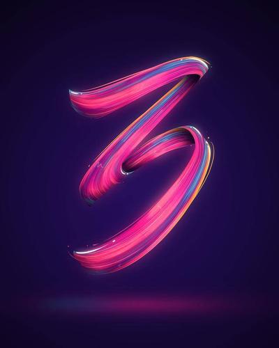 英文字母设计!艺术线条!