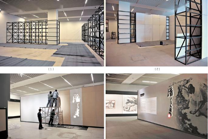 传统的临展用低质展墙及其结构方式