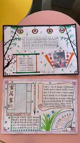 立家规传家训风手抄报家规家训手抄报