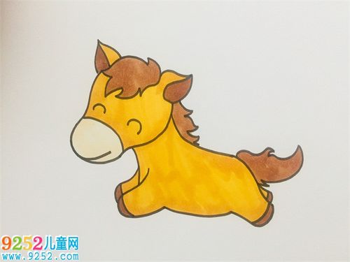 小马怎么画一步一步教小马简笔画教程