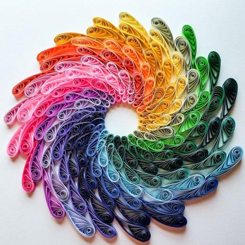 衍纸材料包 船锚衍纸画工具套装 衍纸条线稿图 手工diy