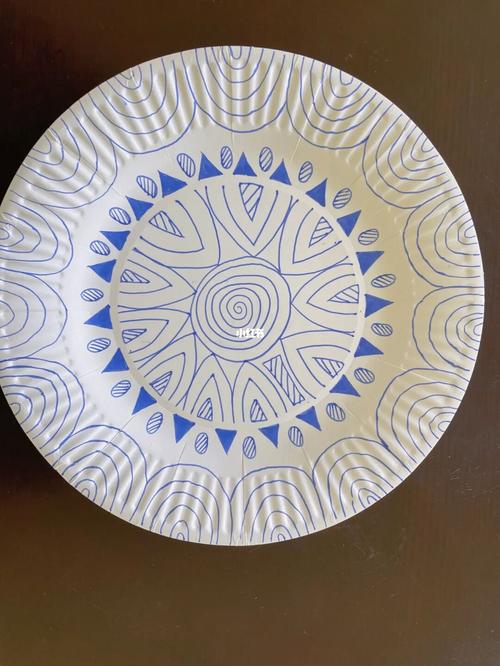 青花瓷纸盘_青花瓷_兴趣爱好_绘画