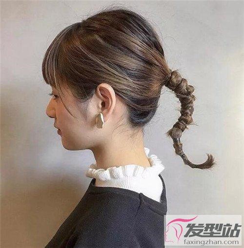 个性短发马尾扎发 俏皮小啾啾马尾