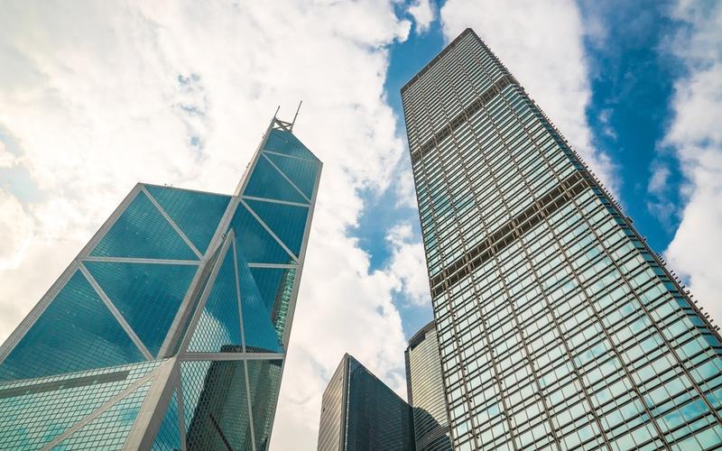 高楼大厦的天空图片壁纸