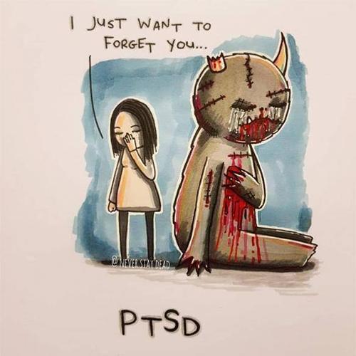 让你毛孔竖立的恐怖怪物!艺术家将心理疾病拟人化