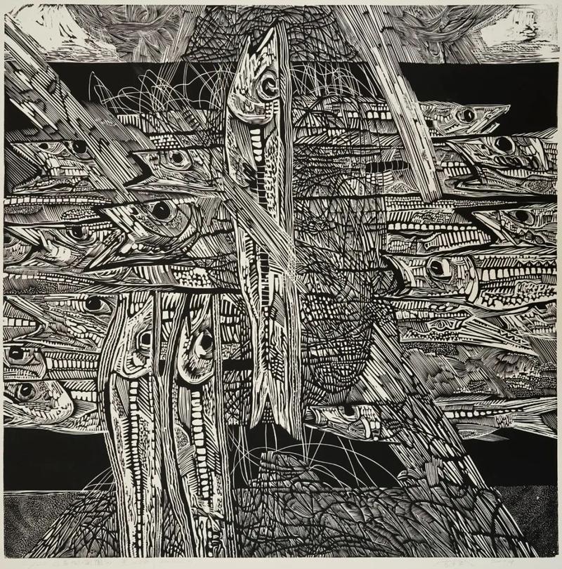 鲁迅版画奖获得者——雷务武教授黑白木刻作品欣赏