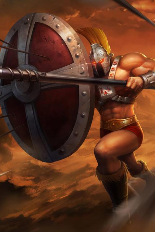 lol英雄联盟战争之王潘森万人敌皮肤17