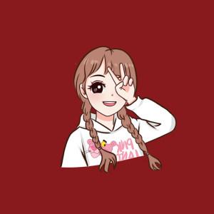 快手网红卡通q版头像女生