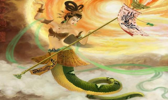 敢挡女娲娘娘云行路的两道冲天红光是什么