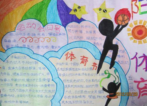 关于跑步的手抄报 关于孝的手抄报