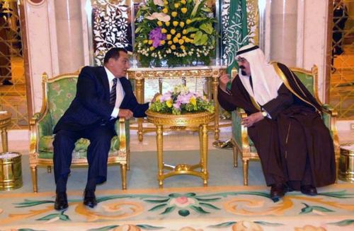 图文:沙特国王与埃及总统就加沙局势举行会谈