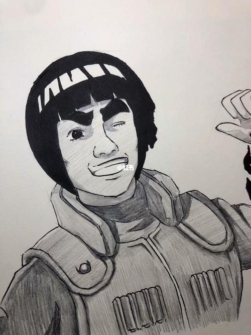 教你手绘迈特凯_绘画_手绘_火影_火影忍者_武汉欢乐谷