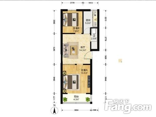 安家放心房西三旗 建材城西二里 地铁房 海淀产权 南北通透精装