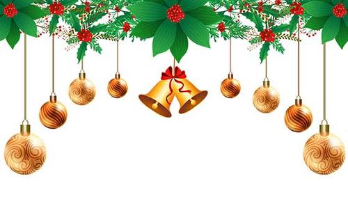 漂亮的装饰设计圣诞节快乐贺卡背景矢量素材(eps)