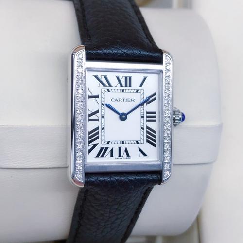 卡地亚坦克女士石英表