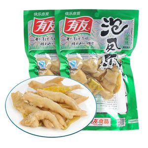 有友泡椒凤爪100gx10袋辣味零食特产小吃泡凤爪泡鸡爪鸡脚小包装