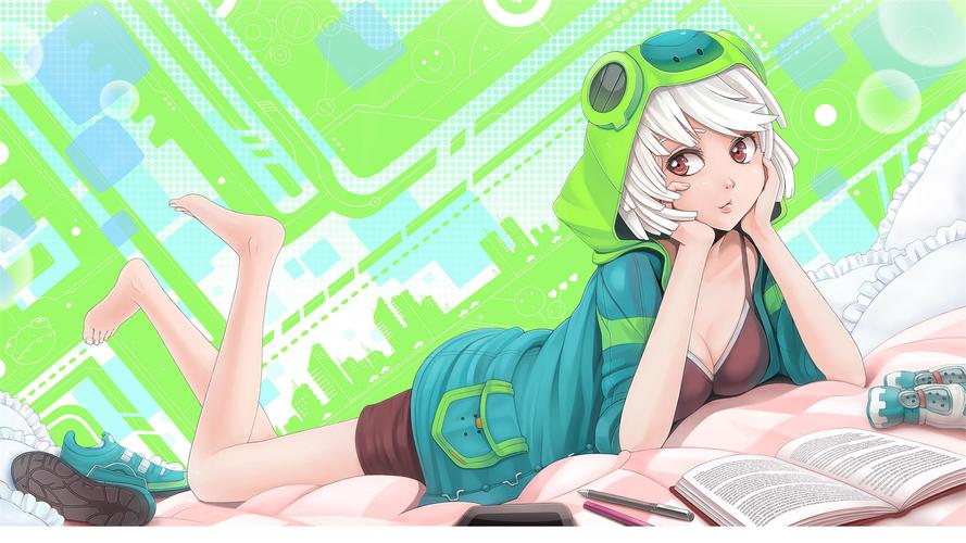 元气动漫美少女图片桌面壁纸