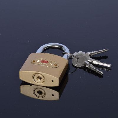 恒胜十字挂锁 自动弹簧锁 铁门宿舍大门锁 仓库挂锁 家用挂锁